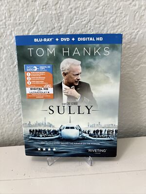 Sully (2016 Bluray/Dvd) Tom Hanks New W/Slipcover