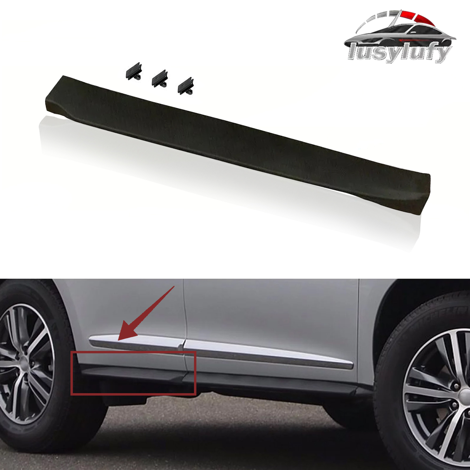 82876-9NB0A Compatible Rear Right Door Lower Molding Trim For