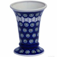 Original Bunzlauer Keramik 500Ml Vase „Johanna“ 15,6 Cm – Blumenvase, Dekor 8