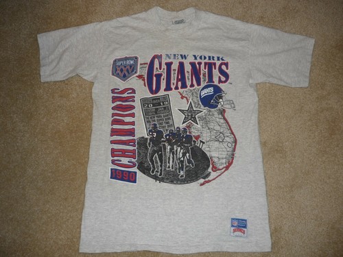 Vintage 1990 New York NY Giants Super 