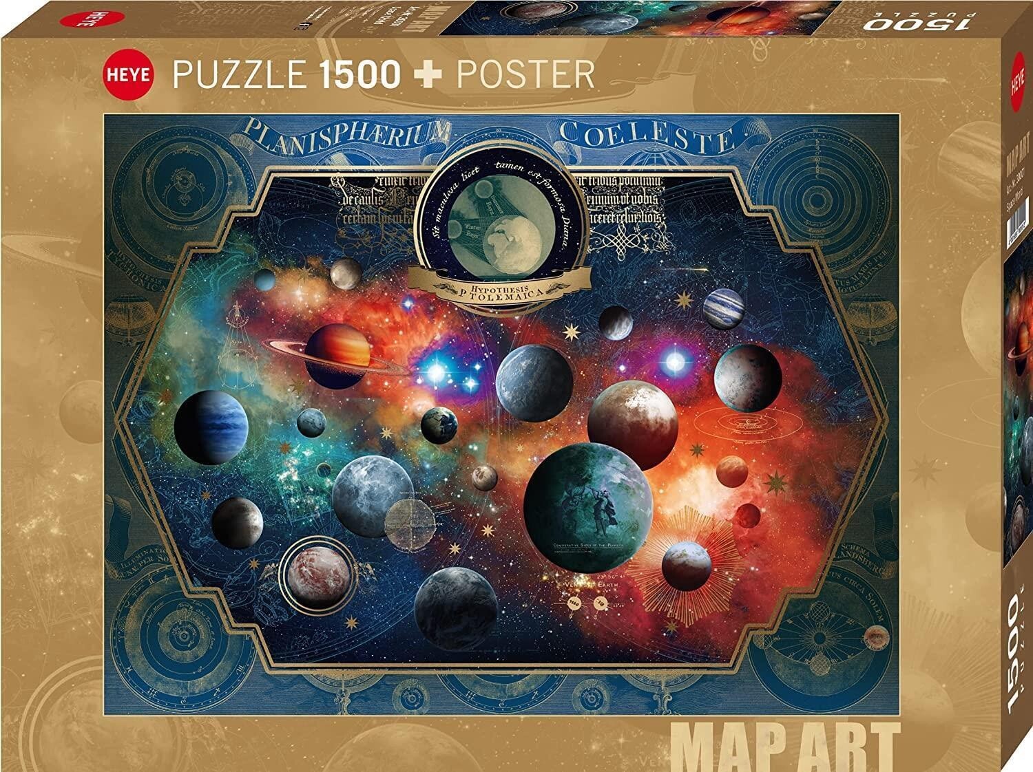 HEYE PUZZLE 1500 PEZZI + POSTER ANDRE' SANCHEZ SPACE WORLD 80x60cm ART 30001