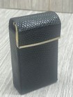 Bosca Black Cigarette Case very good condition Vintage Genuine Lizard — photo 2