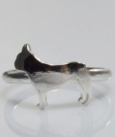FranzöSische Bulldogge Ring In Sterlingsilber Luce