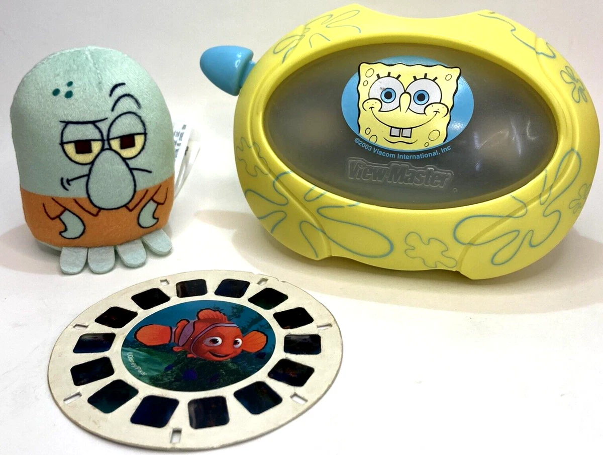 1998 Mattel Spongebob View Master, 1 Finding Nemo Reel, & Mini 3 Squidward