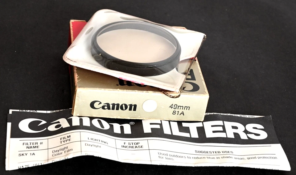 Canon 49mm 81A Skylight Filter - Mint In Box! - Image 2 of 3
