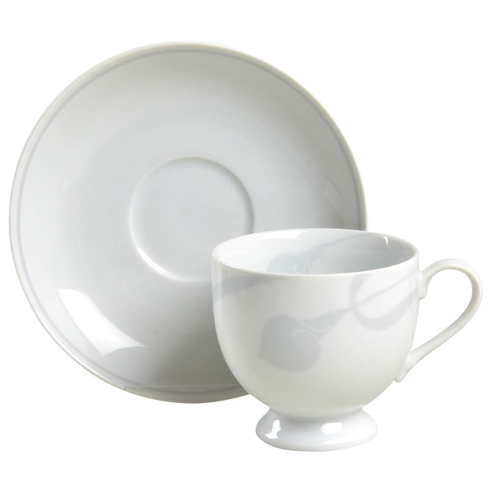 Mikasa Classic Flair Gray Cup & Saucer 369053 | eBay