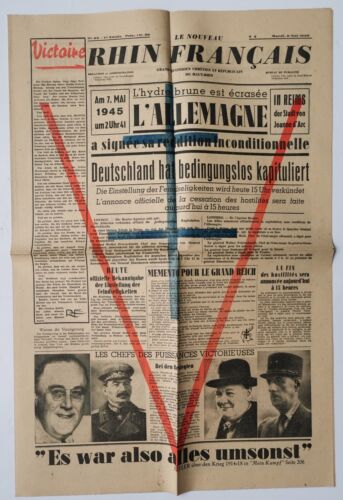9 journaux sur la LIBÉRATION de l'ALSACE mai 1945 - Bild 1 von 10