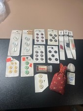 Mixed Lots of Vintage Sewing Buttons Needles Accessories Trinkets Crafters