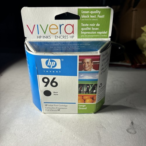 Genuine HP Vivera 96 Black Ink Cartridge Sealed - 第 1/3 張圖片