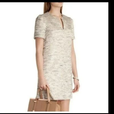 TED Baker Gold Metallic Dress | eBay