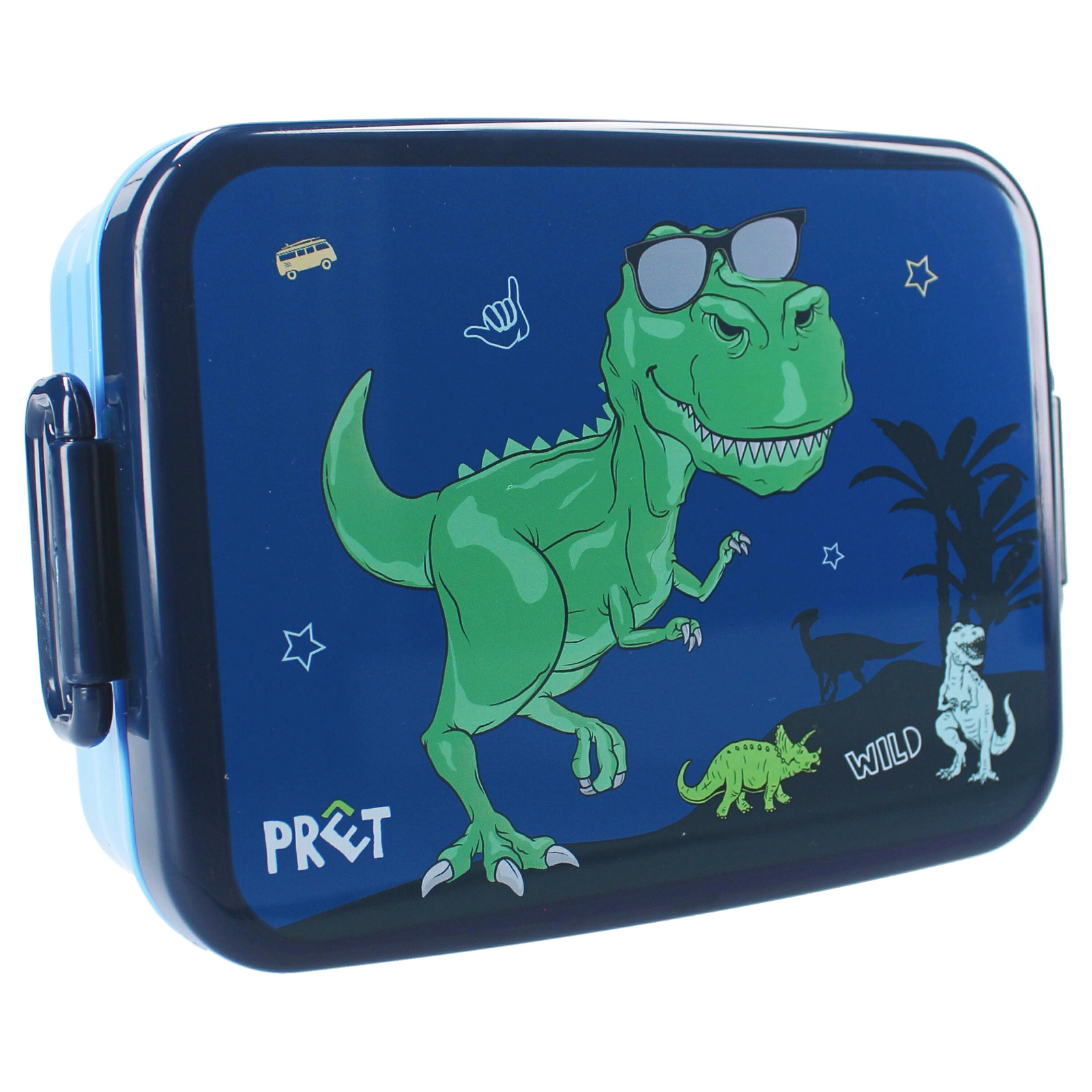 Букетик для ланча с начинкой Brotdose 16x13x5 см, выполненный в авторском стиле для любителей динозавров