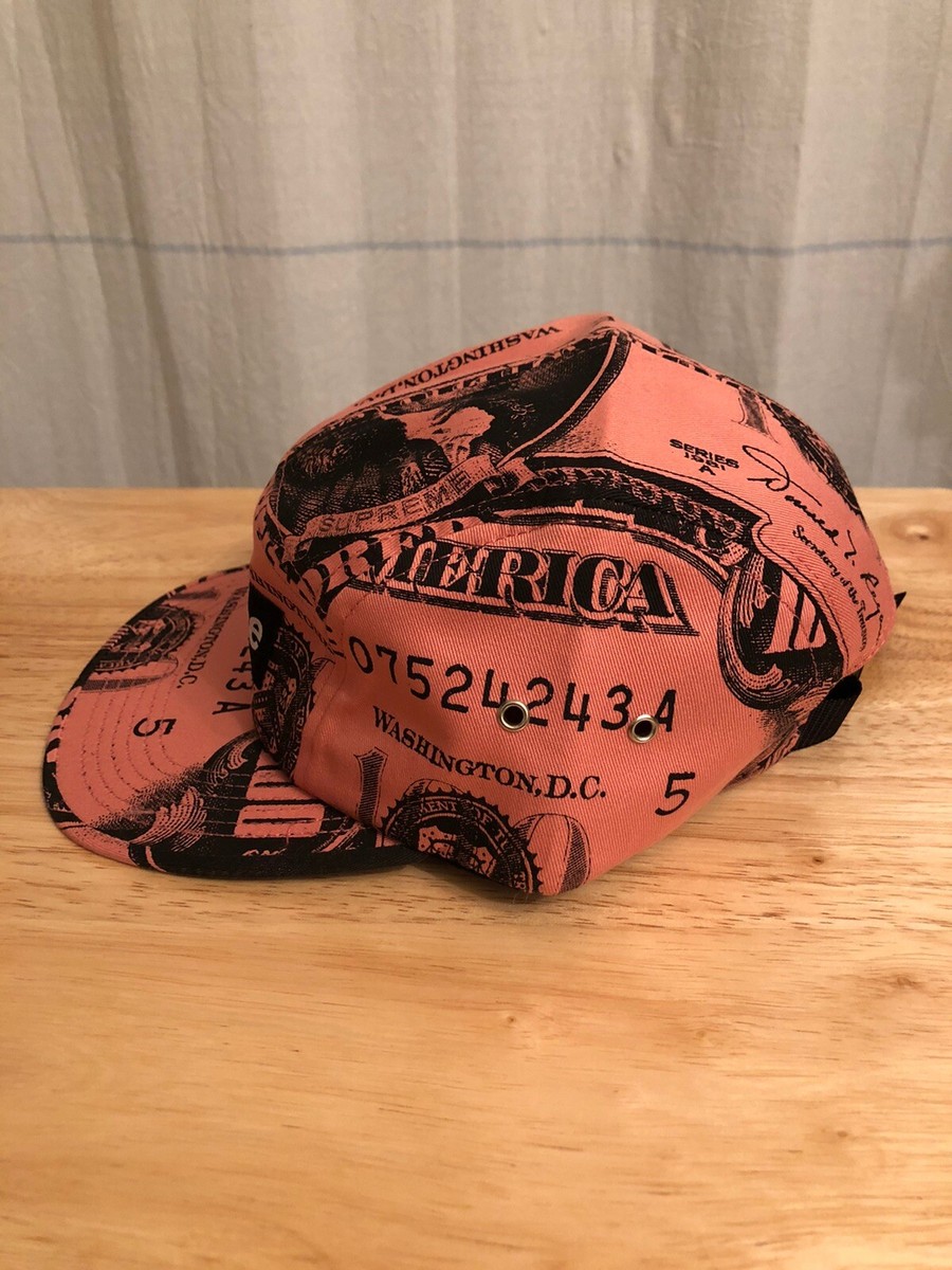 Supreme Franklin Pink Black Money Camp Hat Cap FW13 NWOT | eBay