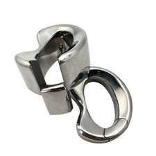 Man Stainless Steel Ball STRETCHERING Weight Male Oval Enhance Ring Ball