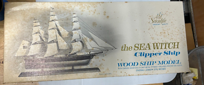 Scientific THE SEA WITCH CLIPPER SHIP 171-1695 Vintage Wood Ship