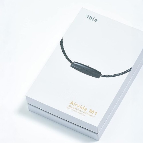 ible Airvida M1 Black Wearable Air Cleaner Purifier Titanium necklace style