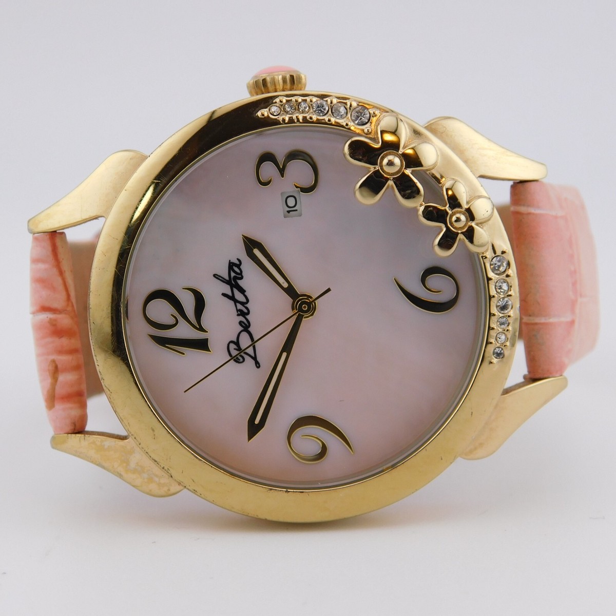 Bertha Genuine Leather Quartz Analog Women display picture 3