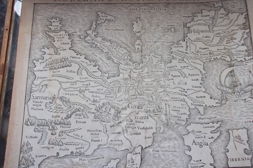 34 +25CM HOLZSCHNITTDRUCK 1552 KARTE - MORDENA EUROPAE DESCRIPTION VON SEBASTIAN MUNSTER - Bild 24 von 24