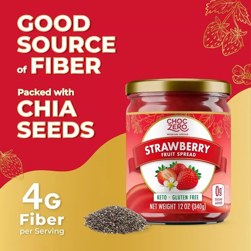 Delicious, Gluten Free Strawberry Fruit Spread , 12 oz (340 g) - 第 3/7 張圖片
