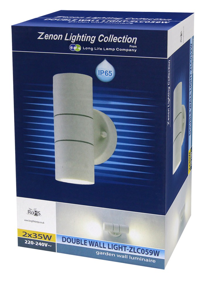 Modern LED Up Down Outdoor Wall Lights Stainless Steel 10W GU10 Garden ...