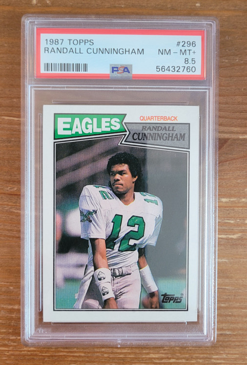 1987 Topps #296 Randall Cunningham Rookie PSA 8.5 Philadelphia Eagles