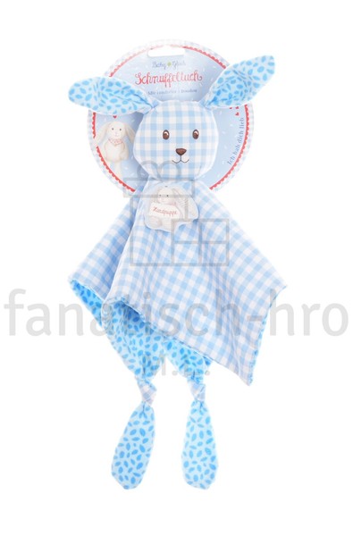 Die Spiegelburg Schnuffeltuch HäSchen Vichy Blau Hase 15809 Spieltier Baby GlüCk-image