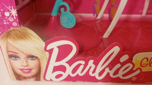 Barbie Glam Dining Room Set 2012 Rare Mattel Some Slight Box Damage - Picture 9 of 9