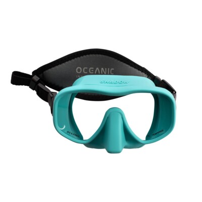 Oceanic Mini Shadow Mask - Sea Blue - Frameless - Neoprene Strap - Mini Size
