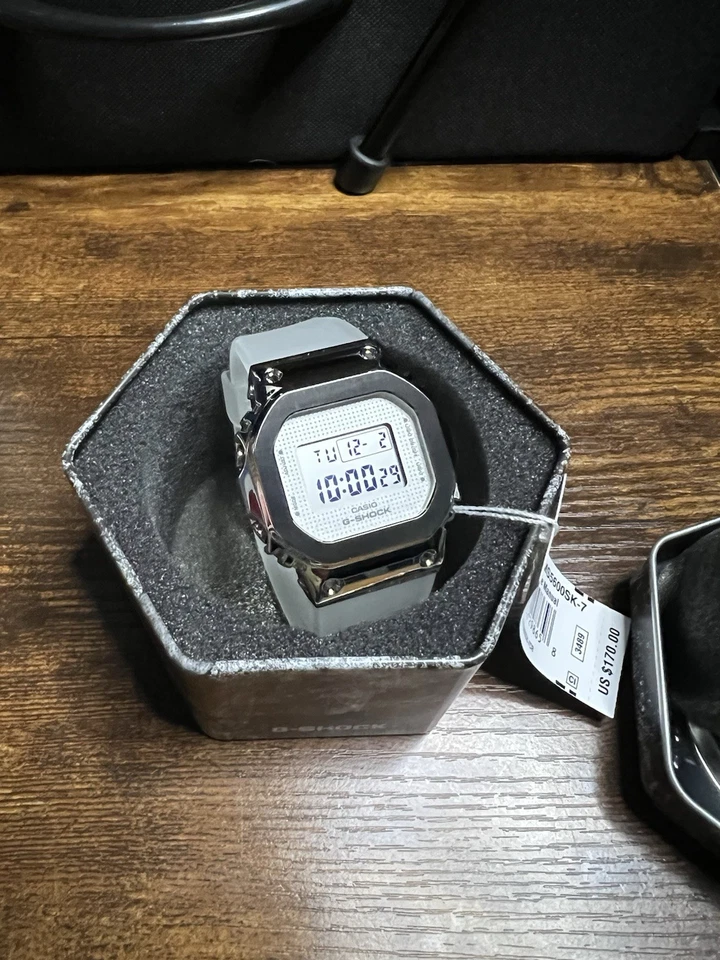 Reloj Cuadrado Digital Casio G-Shock GM-S5600SK-7 Hombre/Mujer 20ATM Impermeable Foto 2 de 4