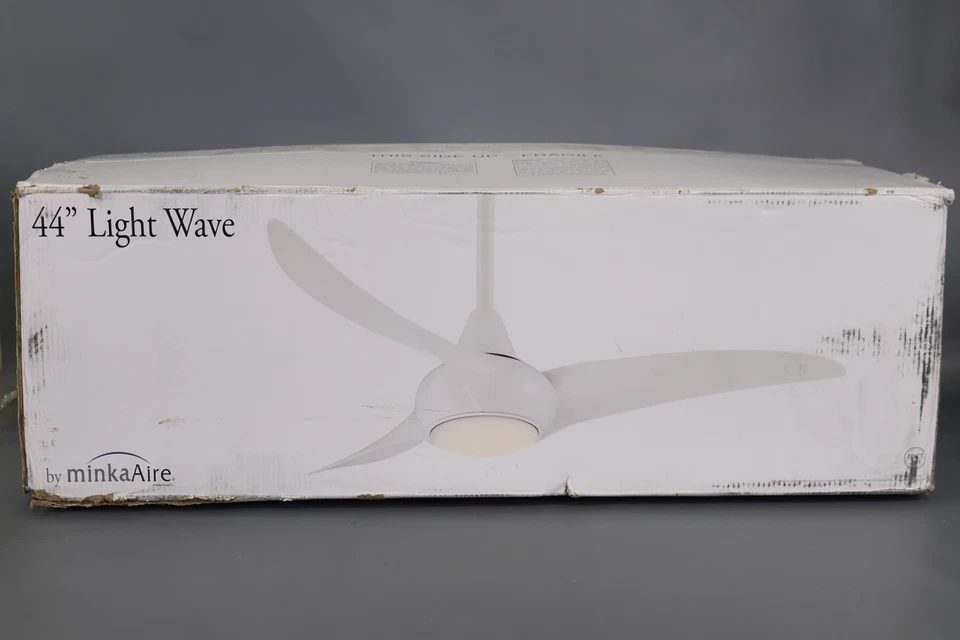 Minkaaire Light Wave 44 Light Wave 44 3 Blade Indoor Led Ceiling Fan - Wood - Image 3 of 4