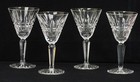 WATERFORD Glenmore Cut Crystal 6 1/2" Claret Wine Glass Lot of 4 Discontinued — photo 1