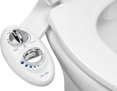 LUXE Bidet NEO 185 - Dual Nozzle, Self-Cleaning, Non-Electric Bidet Attachment f