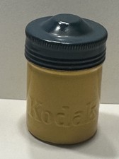 Vintage Embossed Kodak Double-Embossed Blue Top Ektachrome 35mm Film Canister