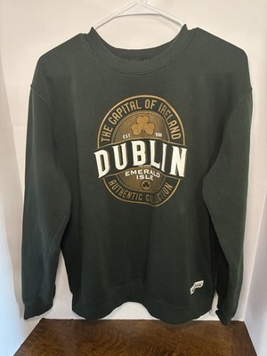Irish Connexxion Dublin Ireland Sweatshirt Green Shamrock Emerald Isle Size L