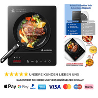 Induktionskochfeld 1 Platte 20 Leistungsstufen 10H-Timer 2000W