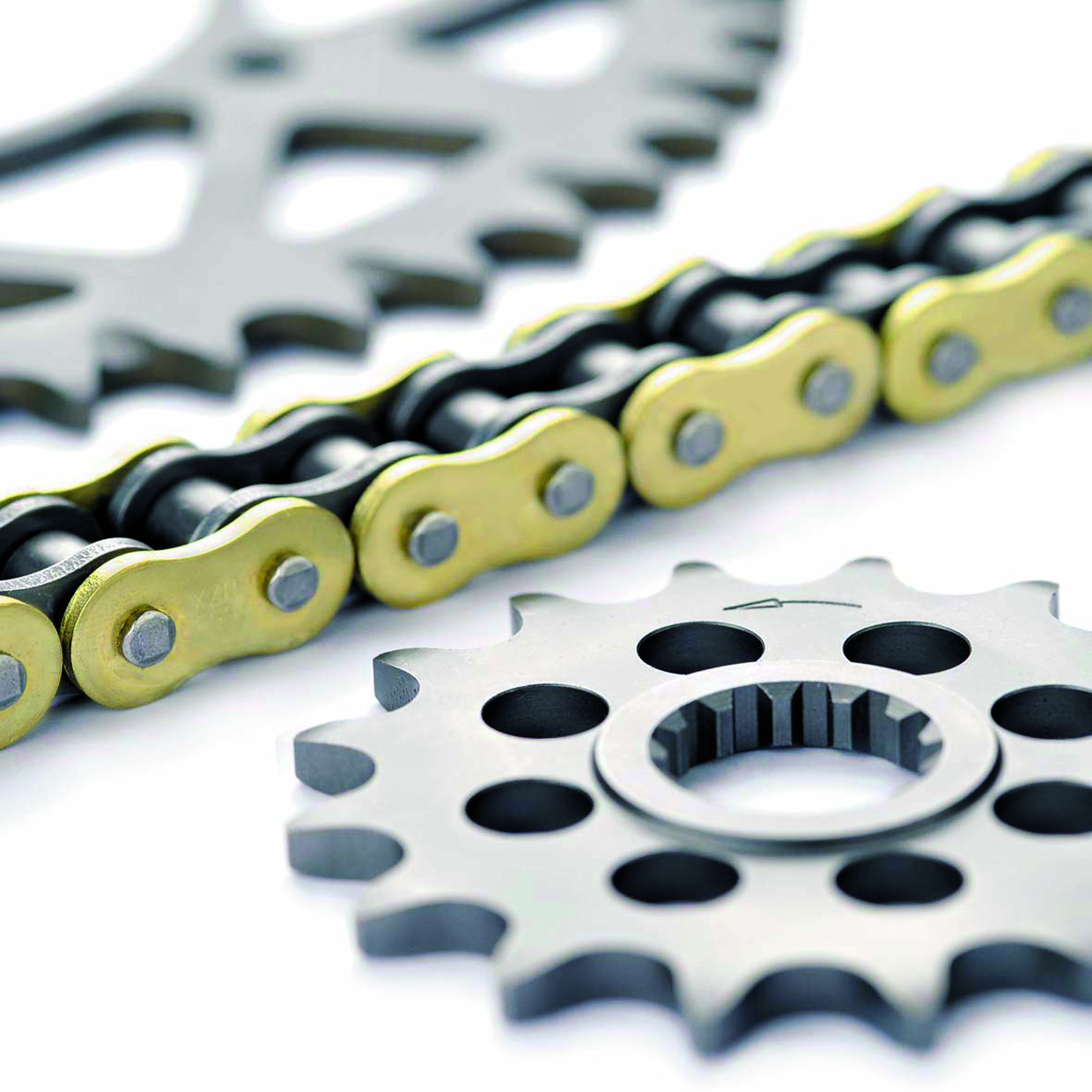 Kettensatz Kettenkit Afam Motorradkette Set Stahl 420R1 Clipschloss FüR Mbk-image
