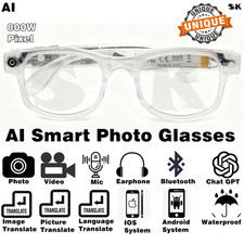 Bluetooth Smart Sunglasses Headphones With Stereo Speaker Smart Glasses Mic US