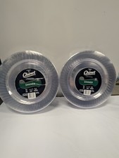 Chinet Crystal 10" Dinner Plates 25 Ct Each – Pack of 2 (50 Total) – Strong & St