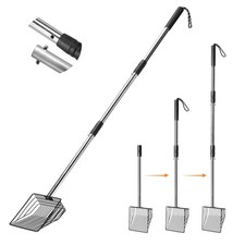 Cat Litter Scoop 43 inch Metal Litter Scooper with Stainless Steel Long Handl...