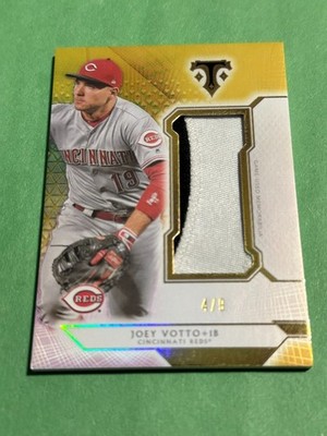 2018 Topps Triple Threads - Joey Votto #SJR-JVO2 Jumbo Relic Card Gold /9