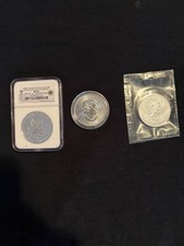 Royal Canadian Mint Maple Leaf Silver 1 oz NGC MS 69 Lot of 3 Coins