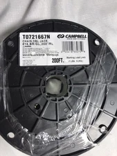 Campbell 0721667 Double Jack Chain on Reel, Brass Glo Finish, #16 Trade, 0.06" D