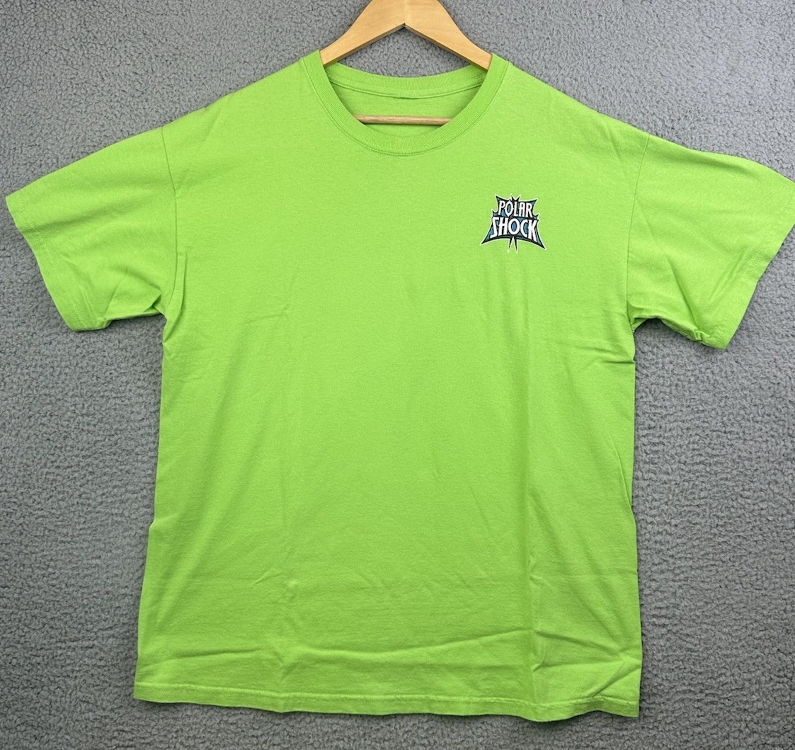 Pepsi Cola  Polar Shock T Shirt Adult Size Large Green Short Sleeve RARE NWOT - Thumbnail 1