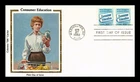 US COVER CONSUMER EDUCATION FIRST DAY ISSUE COLORANO SILK CACHET