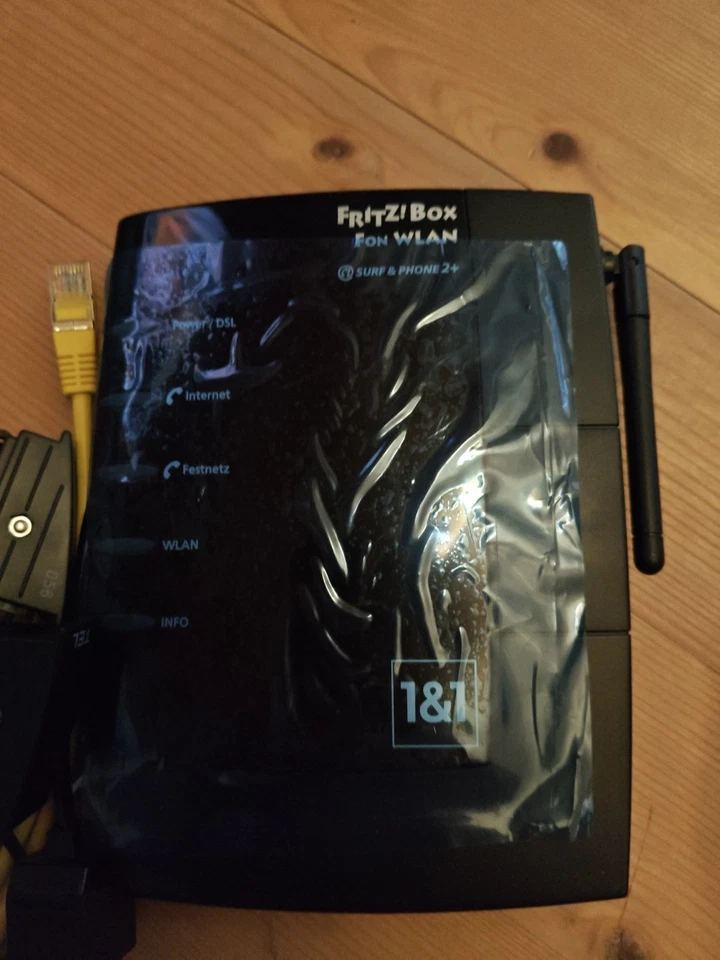 AVM FRITZ!Box Fon WLAN 7170 – schwarz – mit Netzteil –guter Zustand - Bild 2 von 2