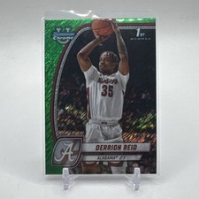 Derrion Reid RC 2024-25 Bowman U Chrome 1st Bowman Green Shimmer RC # 20