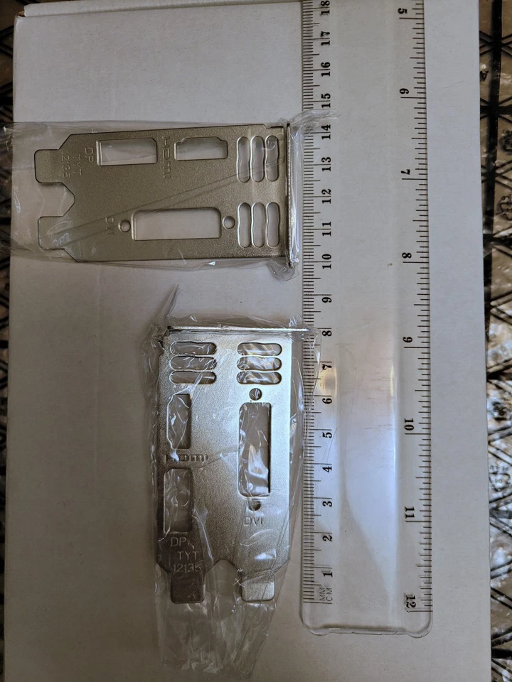 LOW Profile Bracket i/o shield plate MSI GT 1050 GT 1050 Ti small form factor - Image 3 of 4