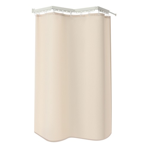 Wall Mounted Shower Curtain Bathroom Folding Shower Curtain Rod Kit 110.23 lbs - Picture 10 of 21