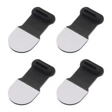 4 x Anti-Lost Anti Dust Plug Micro USB Port Dust Covers Caps Silicone Black