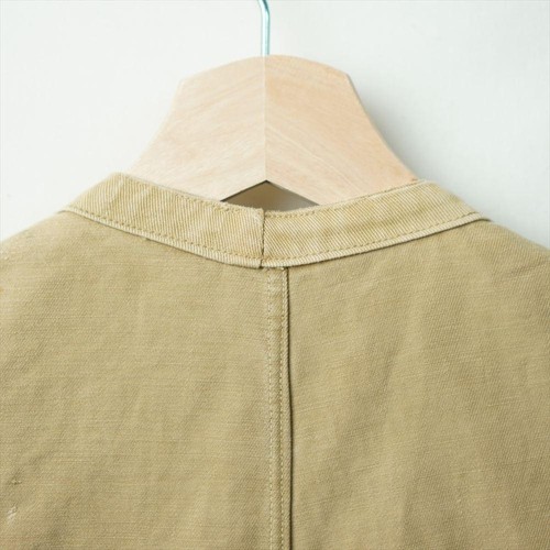 30s 40s Vintage Beige Twill Cotton Fishing Vest Workwear Outdoor Utility Used - Picture 10 of 10