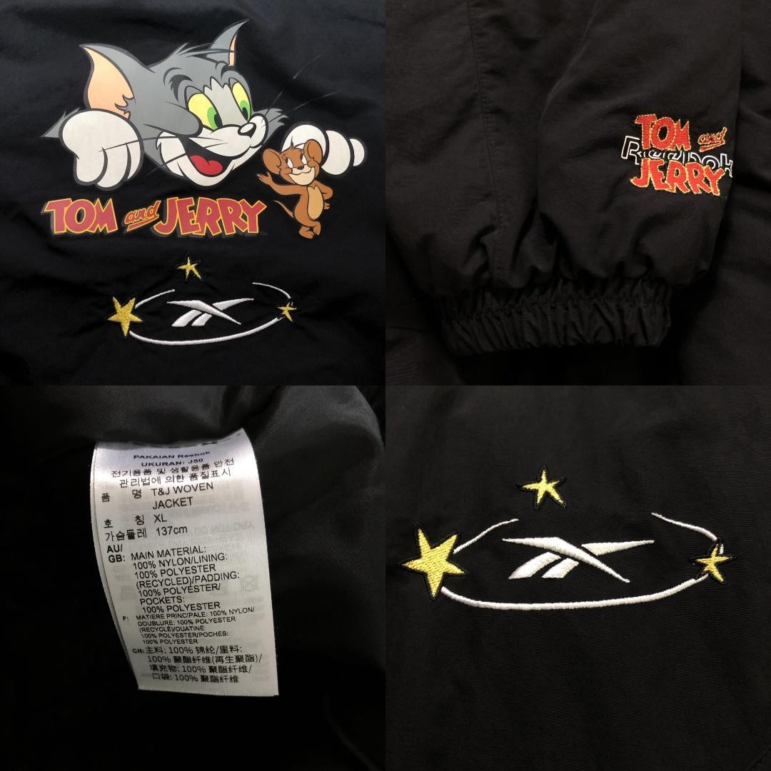 Reebok Tom & Jerry Men's Down Jacket O Size Streetwear Puffer Coat New thumbnail 4